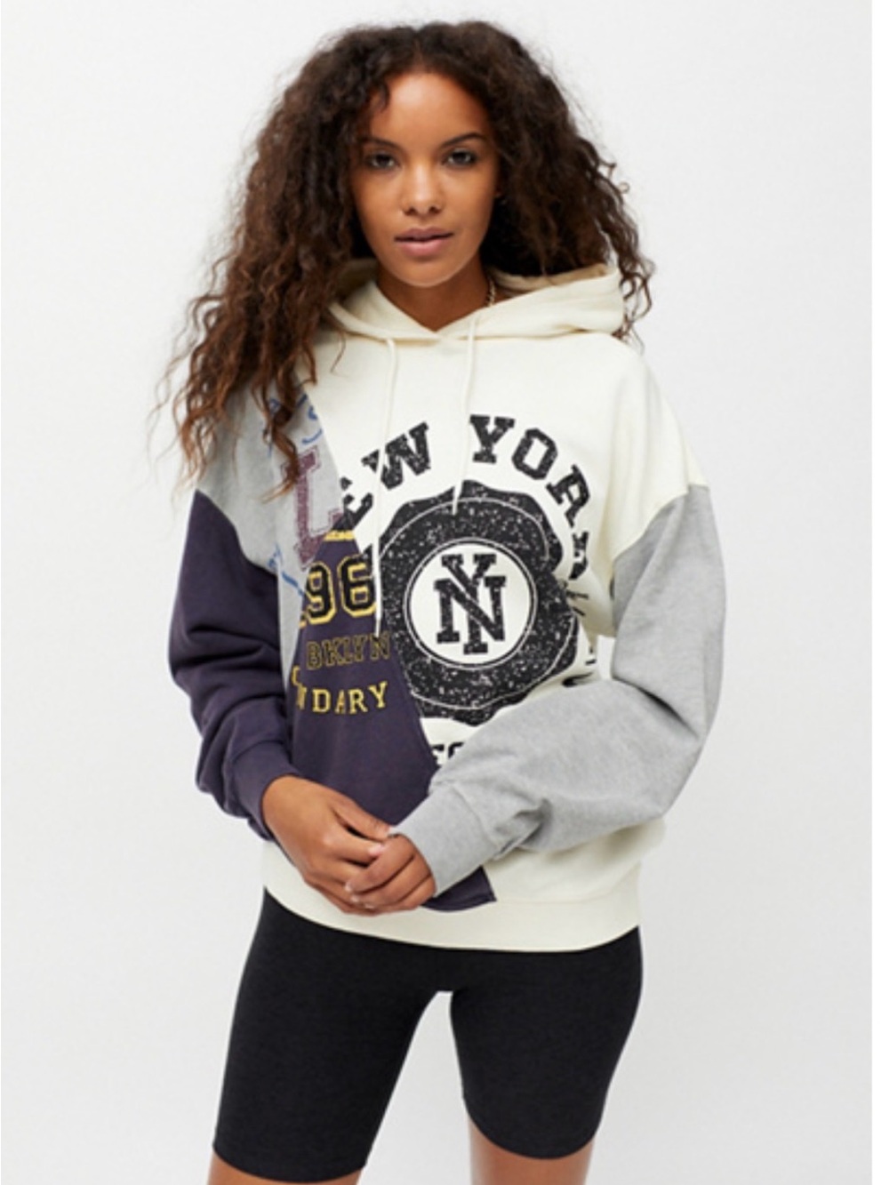 Urban outfitters New York colorblock hoodie sweatshirt